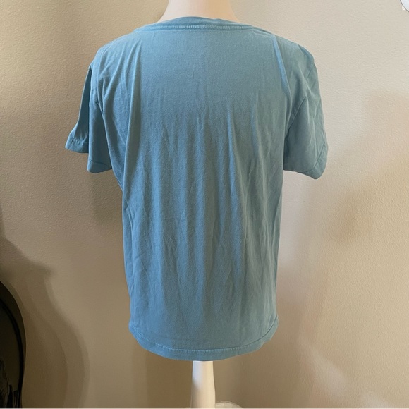 Roxy Palm Trees T-Shirt Blue Size Medium - Picture 2 of 4